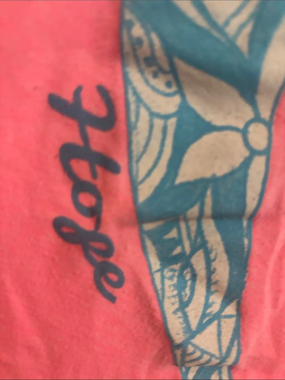 Hobie Pink Girls' Short Sleeve Tee with Blue Heart Dolphin Graphic
